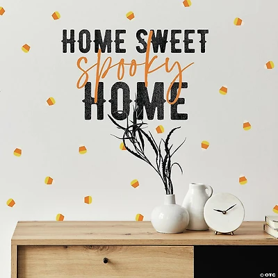 Roommates Home Sweet Spooky Home Quote Peel And Stick Wall Decals