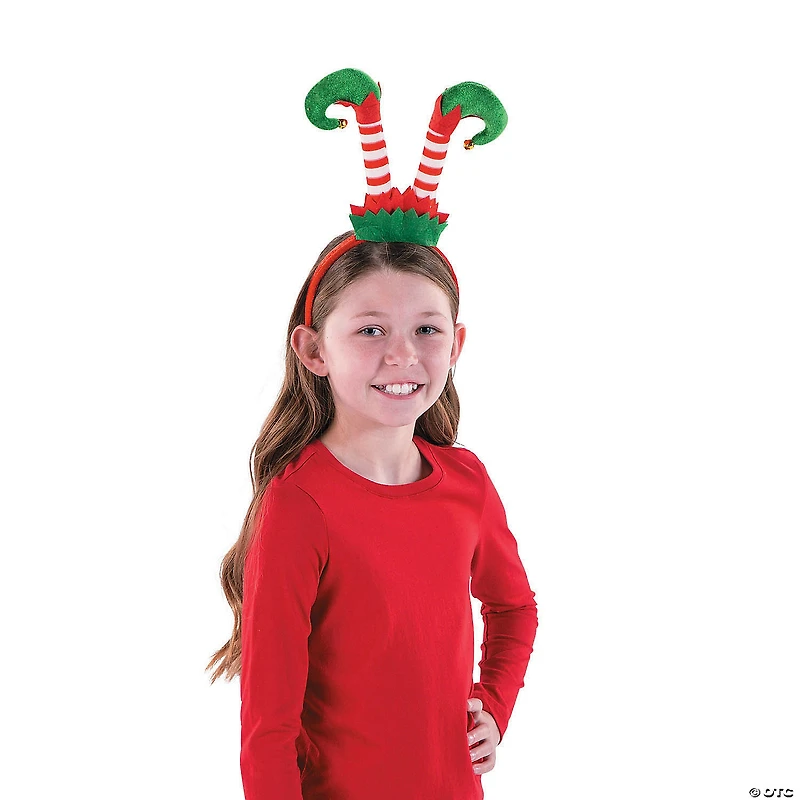 Santa & Elf Legs Headbands - 6 Pc.