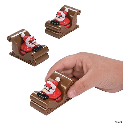Santa Pull-Back Sleighs - 12 Pc.