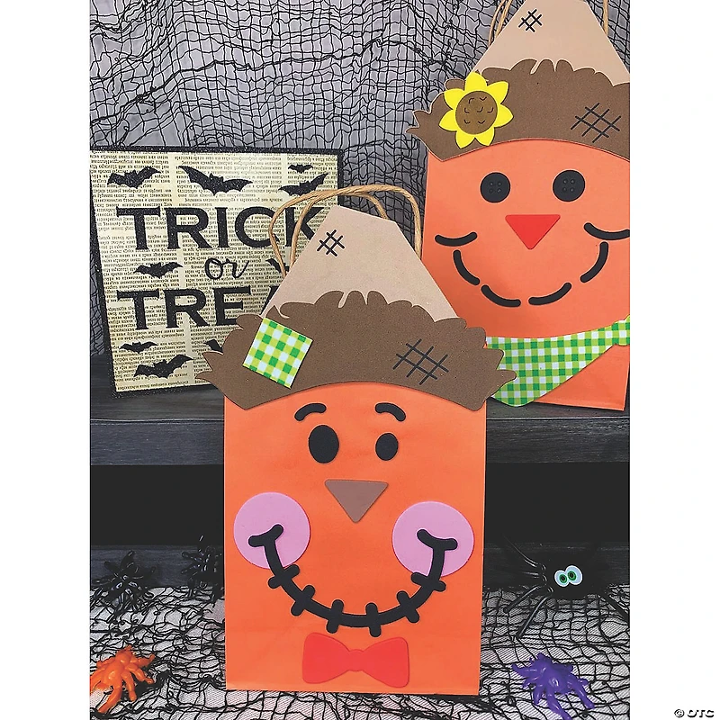 Scarecrow Pumpkin Decorating Craft Kit - Makes 12