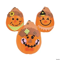 Scarecrow Pumpkin Decorating Craft Kit - Makes 12