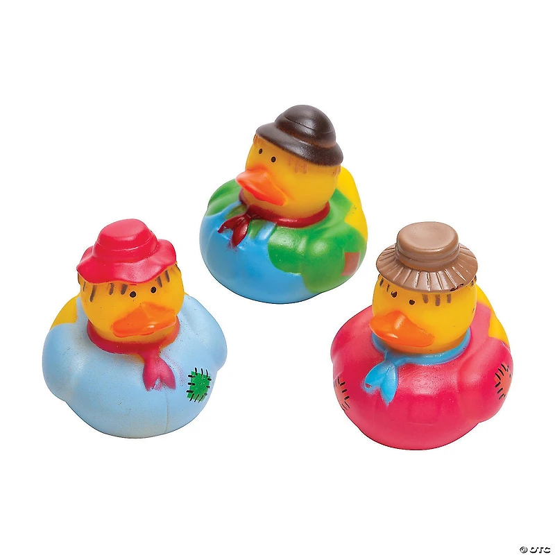 Scarecrow Rubber Ducks - 12 Pc.
