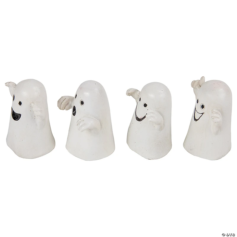 Set of 12 Mini Ghost Decorations 1.5"