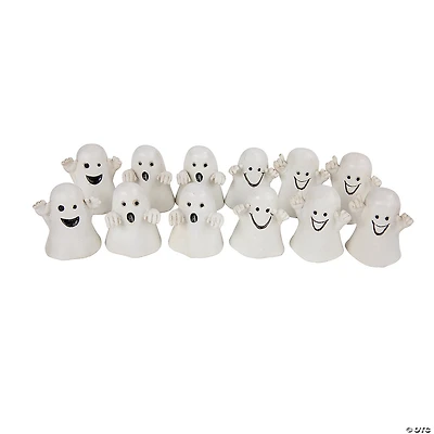Set of 12 Mini Ghost Decorations 1.5"