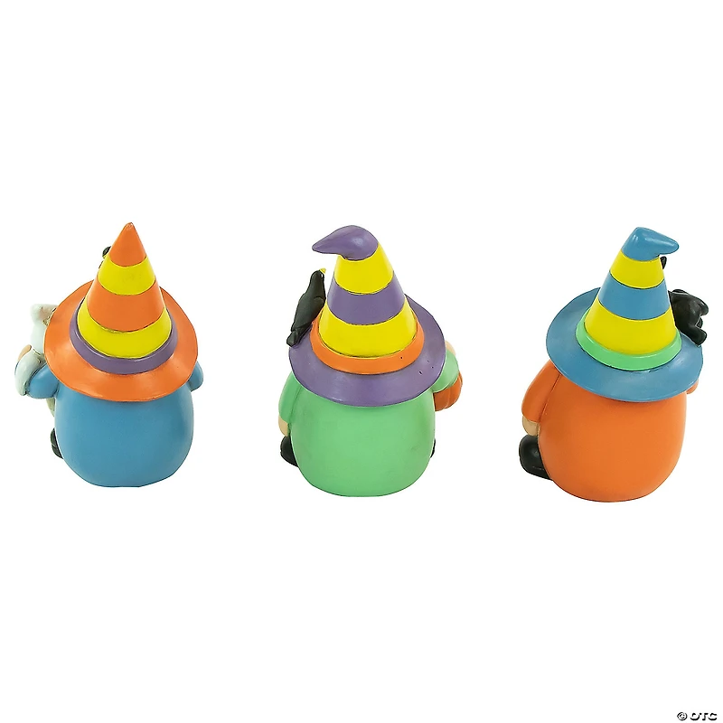 Set of 3 Halloween Gnomes Decoration 6"
