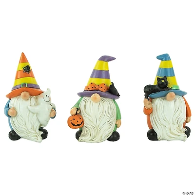 Set of 3 Halloween Gnomes Decoration 6"