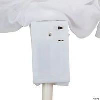 Set of 3 Lighted White Ghost Halloween Lawn Stakes