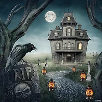Set of 3 Orange Flickering Halloween Jack O’ Lantern Pathway Markers Outdoor Decor