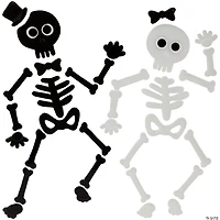 Set of 4 Double Sided Halloween Gel Window Clings