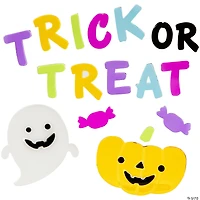 Set of 4 Double Sided Halloween Gel Window Clings
