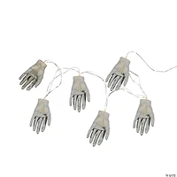 Set of 6 Skeleton Hands Halloween Light Set