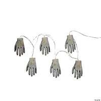 Set of 6 Skeleton Hands Halloween Light Set
