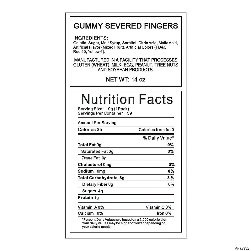 Severed Fingers Gummy Candy
