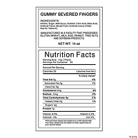 Severed Fingers Gummy Candy