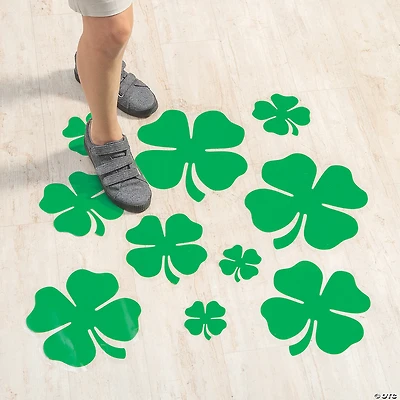 Shamrock Floor Decals - 10 Pc.