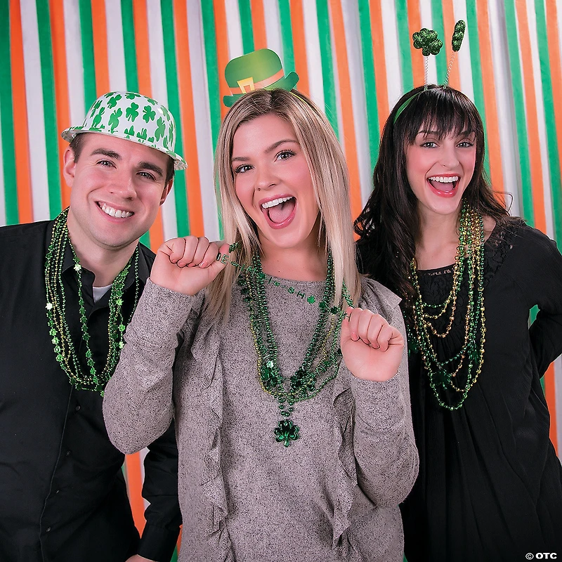 Shamrock Print Derby Hats - 12 Pc.