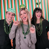 Shamrock Print Derby Hats - 12 Pc.