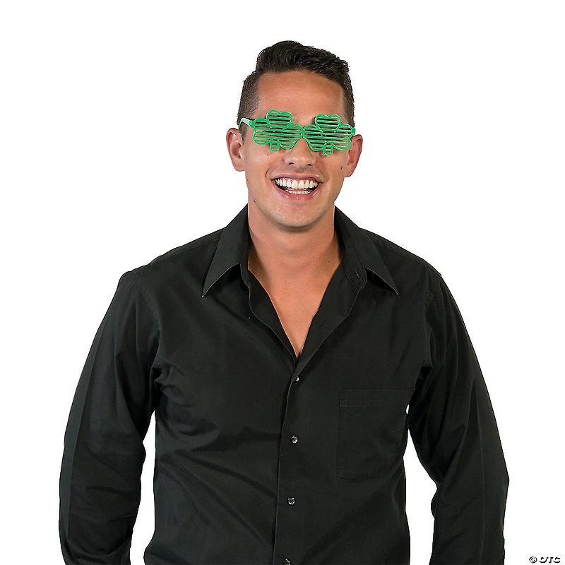 Shamrock Shutter Glasses- 12 Pc.