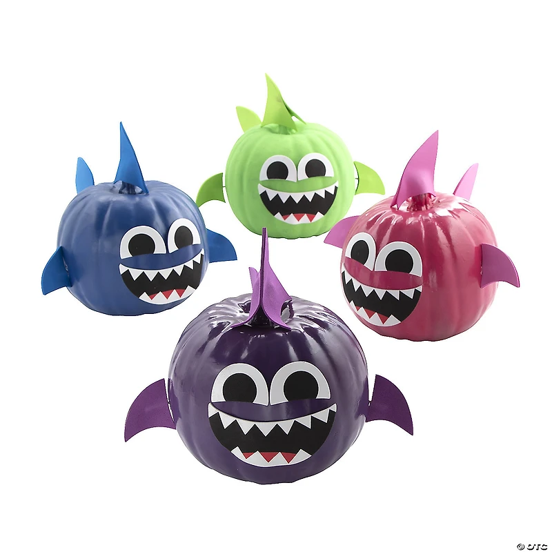 Shark Pumpkin Decorating Craft Kit - Makes 12
