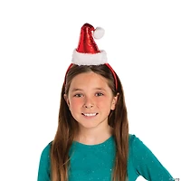 Shiny Santa Hat Headbands - 6 Pc.