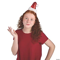 Shiny Santa Hat Headbands - 6 Pc.