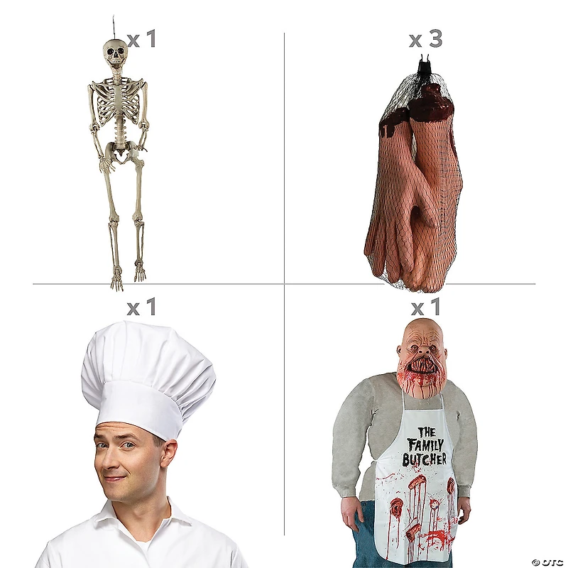 Skeleton BBQ Decorating Kit - 9 Pc.