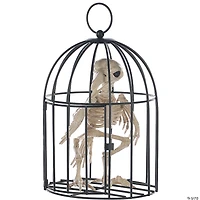Skeleton Crow in a Cage