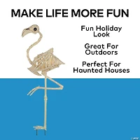 Skeleton Flamingo Halloween Decoration