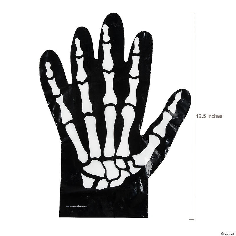 Skeleton Hand-Shaped Goody Bag - 12 Pc.