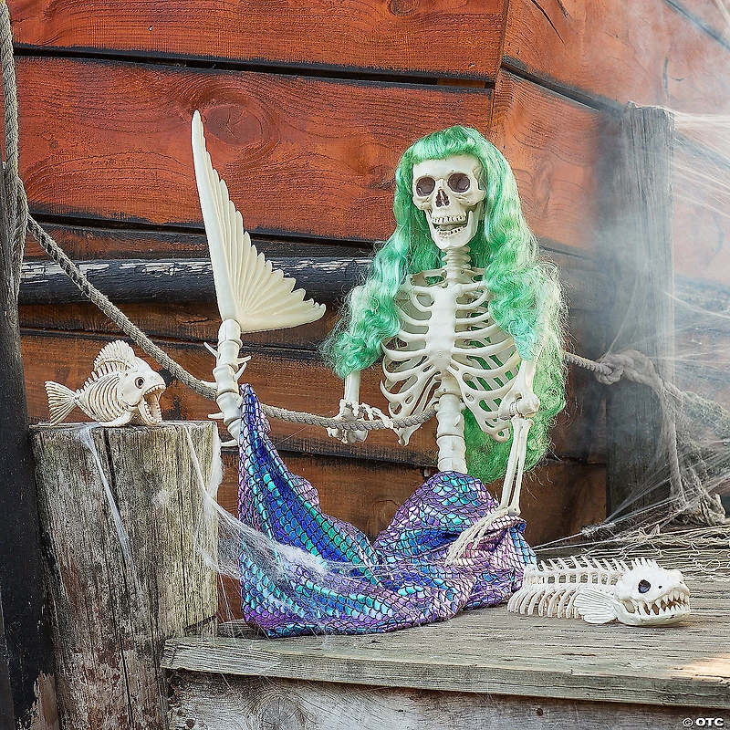 Skeleton Mermaid & Fish Decorating Kit - 5 Pc.