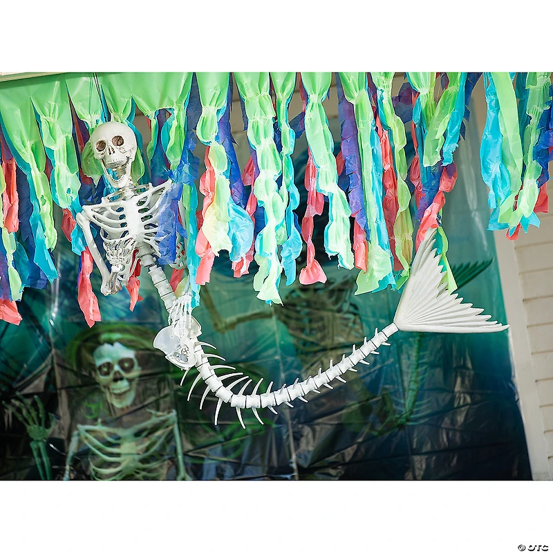 Skeleton Mermaid & Pirate Couple Halloween Decorations