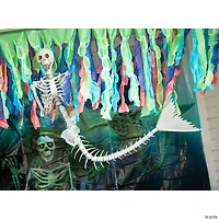 Skeleton Mermaid & Pirate Couple Halloween Decorations