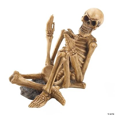 Skeleton Wine Bottle Holder 10.25X6.5X7.75"