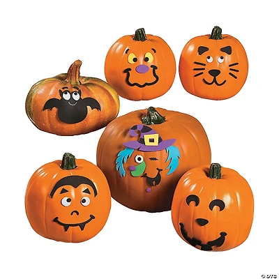 Small Pumpkin Face Craft Kit - Makes 12