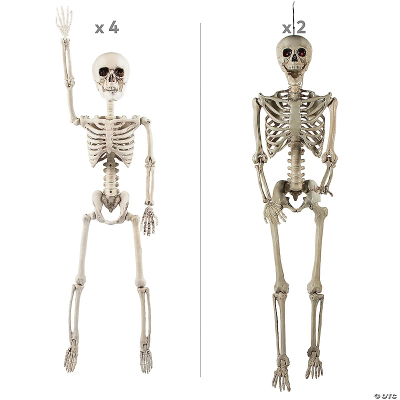 Small Skeletons Held Hostage By Large Skeletons Halloween Decorating Kit - 6 Pc.
