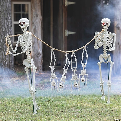 Small Skeletons Held Hostage By Large Skeletons Halloween Decorating Kit - 6 Pc.