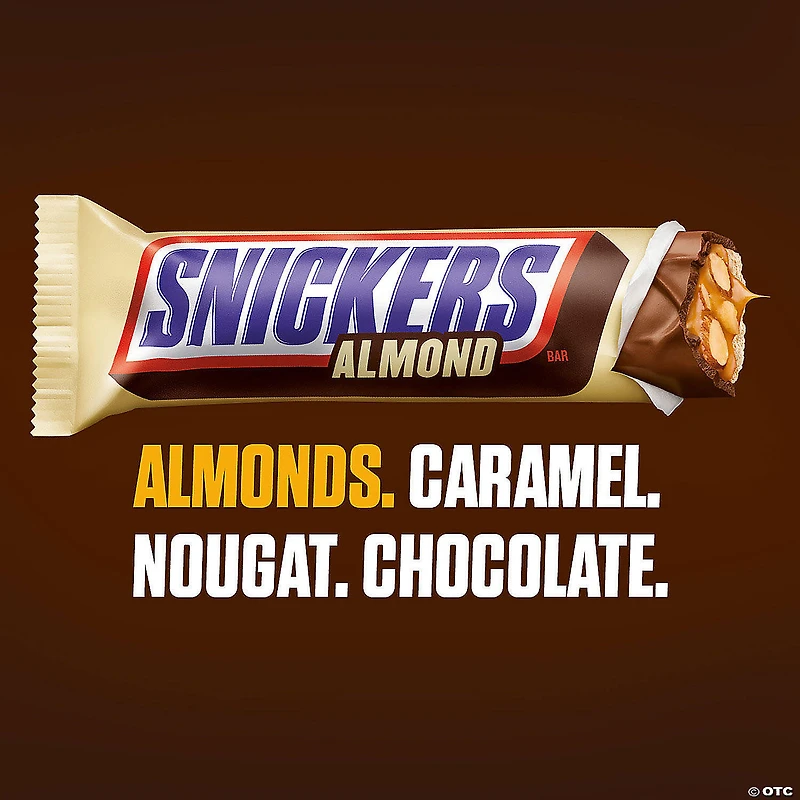 Snickers Almond Full Size Bar, 1.76 oz, 24 Count
