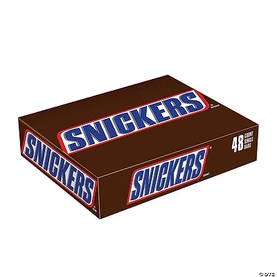 SNICKERS Full Size Candy Bar, 1.86 oz, 48 count