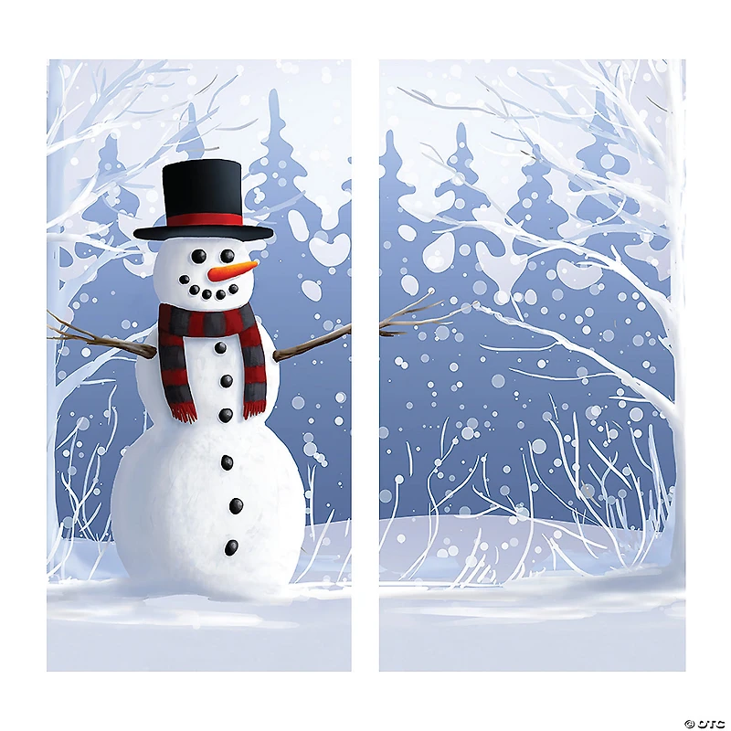 Snowman Backdrop Banner