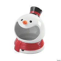 Snowman Ceramic Candy Dish