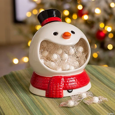 Snowman Ceramic Candy Dish