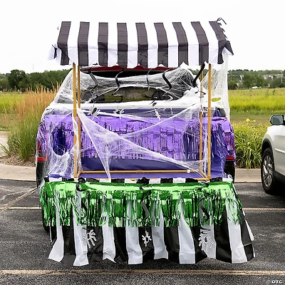 Spiderweb Purple & Black Trunk-or-Treat Decorating Kit – 30 Pc.