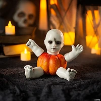 Spooky Doll Pumpkin Poke-Ins Halloween Decoration - 5 Pc.