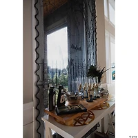 Spooky Lighted Lace Curtain Panel Halloween Decoration