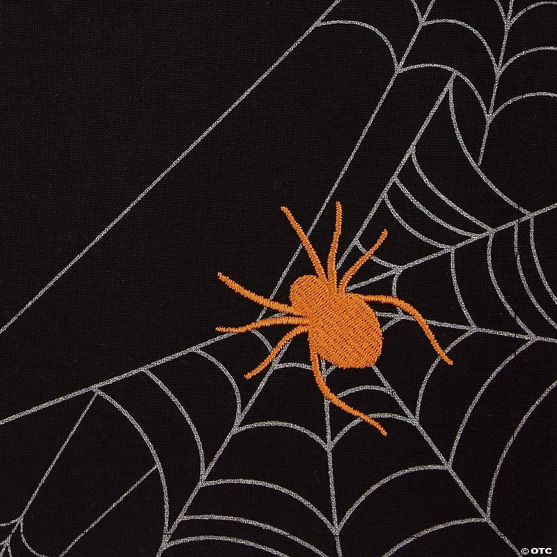 Spooky Spiderweb Embellished Napkin (Set Of 4)