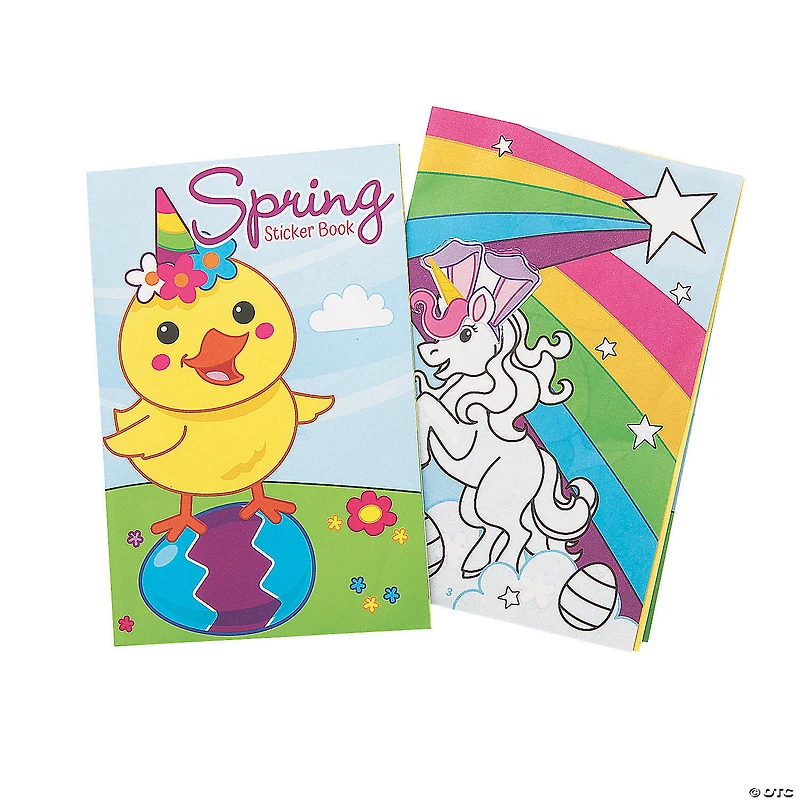 Spring Sticker Books - 12 Pc.