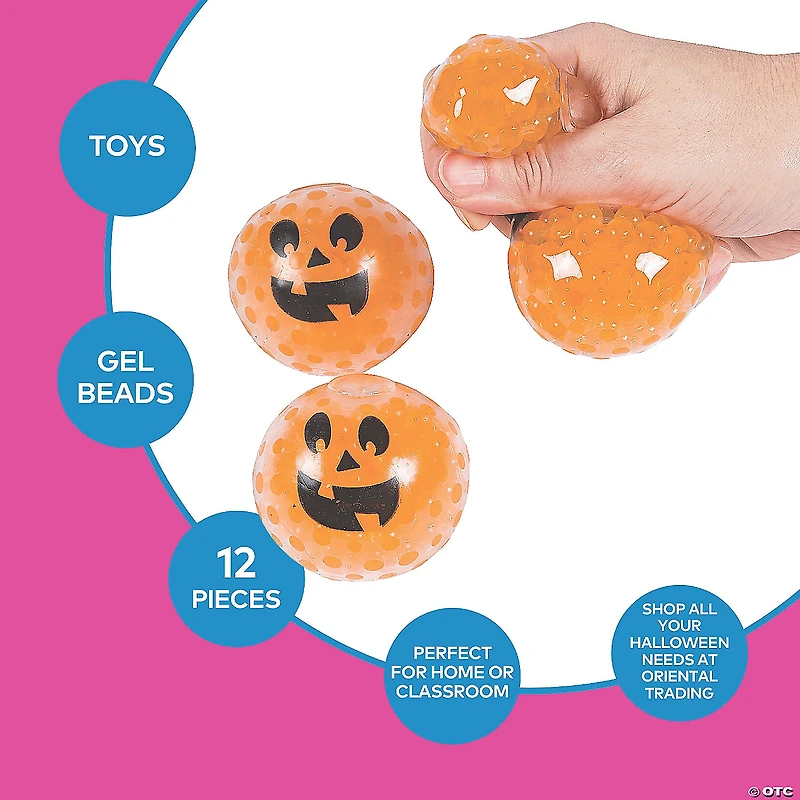 Squishy Gel Beads Pumpkin Balls