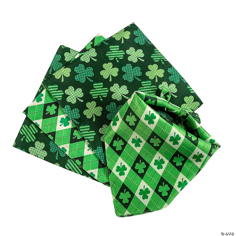 St. Patrick’s Day Bandanas - 12 Pc.