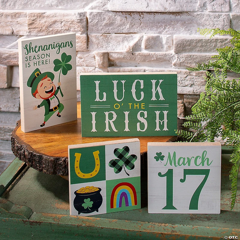 St. Patrick’s Day Blocks - Set of 4