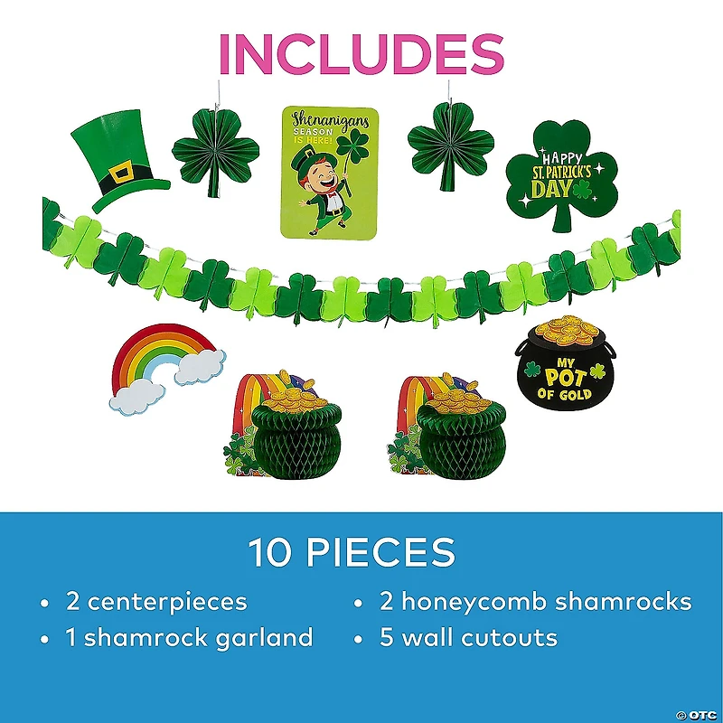 St. Patrick’s Day Decorating Kit - 10 Pc.